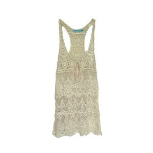 Solitaire Swim Boho beach cover up small Crochet